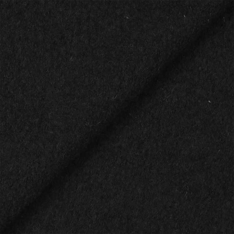 Tessuto in lana cotta nero 1,40