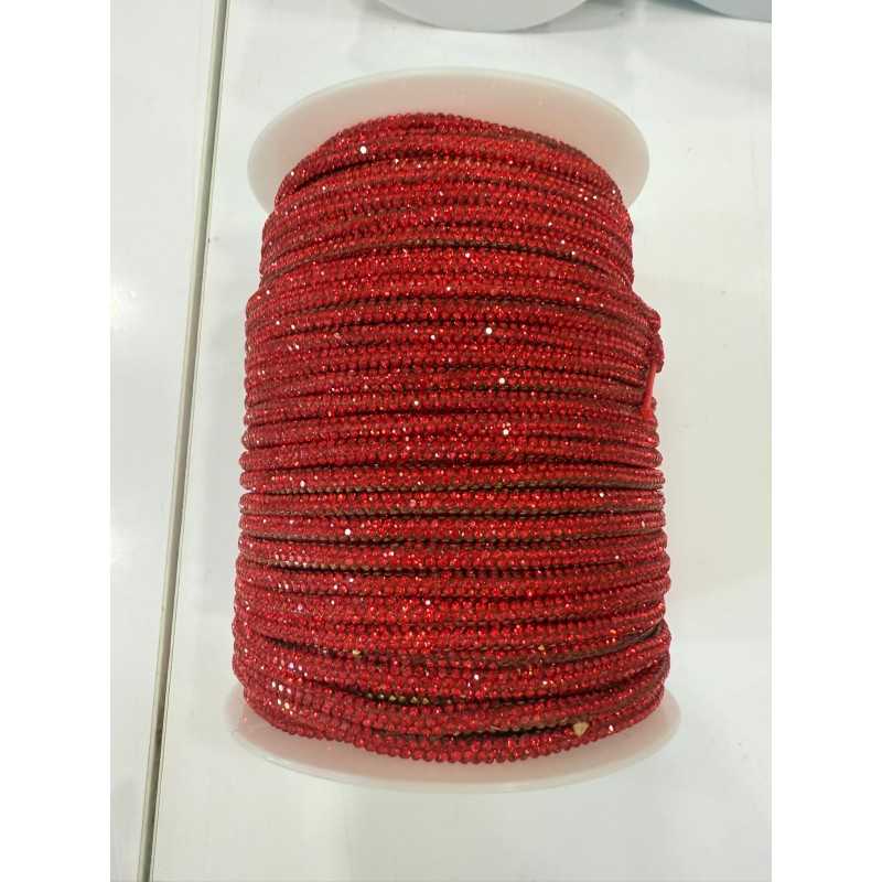 Filato cordino strass 3 mm