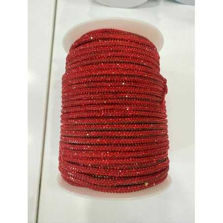 Filato cordino strass 3 mm
