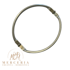 Manico per Borsa in Metallo Semicircolare a Molla 24 cm – Manico Rigido per Borse