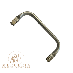 Manico per Borsa in Metallo Rettangolare a Molla 20 cm – Struttura Rigida per Borse