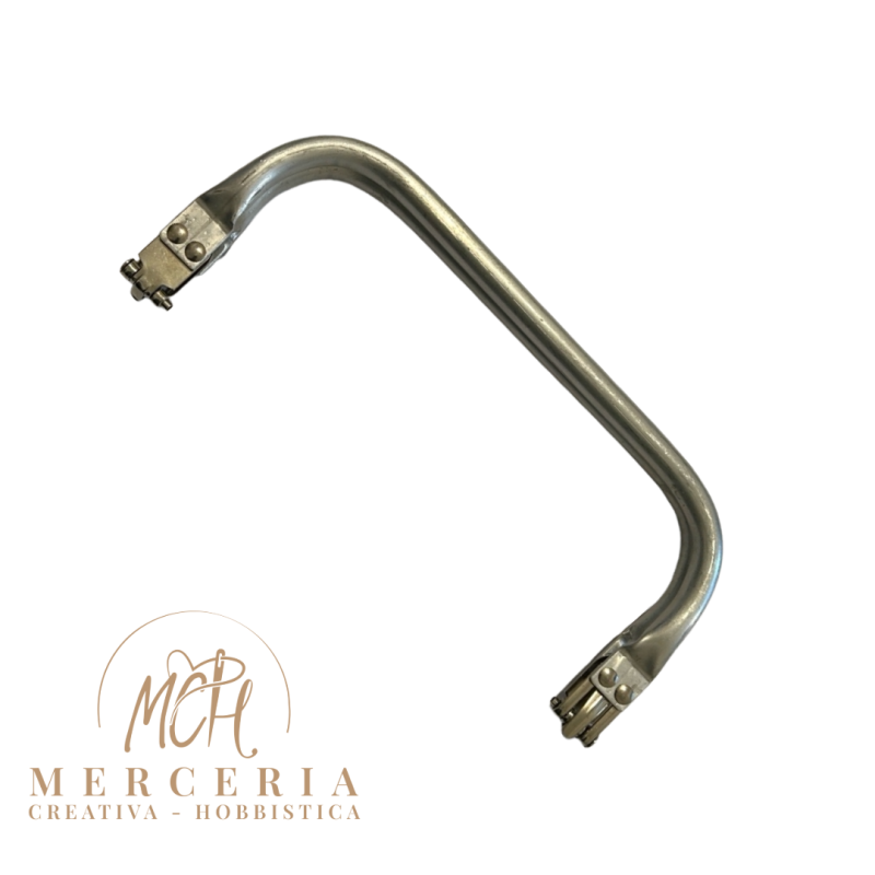 Manico per Borsa in Metallo Rettangolare a Molla 20 cm – Struttura Rigida per Borse