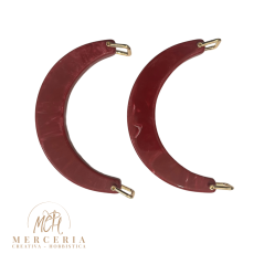 Coppia di Manici Mezza Luna in Resina – Magenta