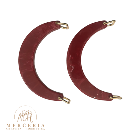 Coppia di Manici Mezza Luna in Resina – Magenta