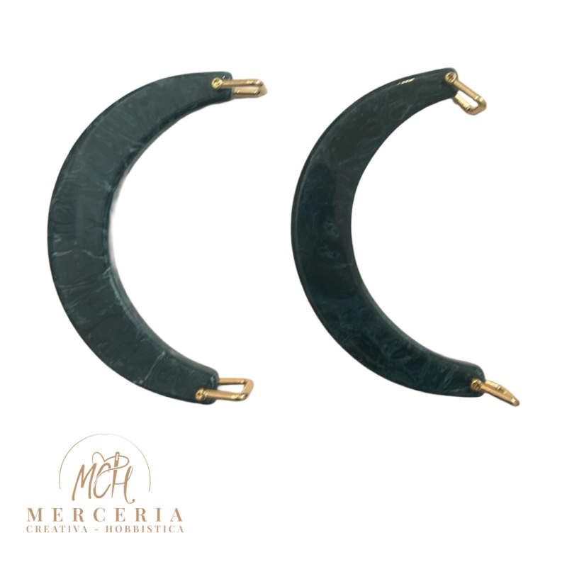 Coppia di Manici Mezza Luna in Resina – Ottanio