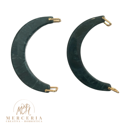 Coppia di Manici Mezza Luna in Resina – Ottanio