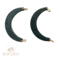 Coppia di Manici Mezza Luna in Resina – Ottanio