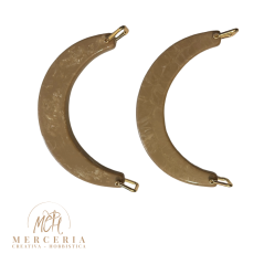 Coppia di Manici Mezza Luna in Resina – Beige