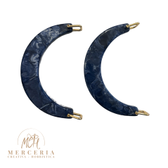 Coppia di Manici Mezza Luna in Resina – Azzurro polvere