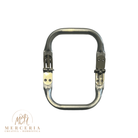 Offerta 4 Manici per Borsa in Metallo Rettangolari a Molla 10,5 cm – 10 €