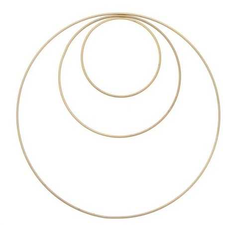 Kit cerchi colore oro borsa moon- Merceria creativa